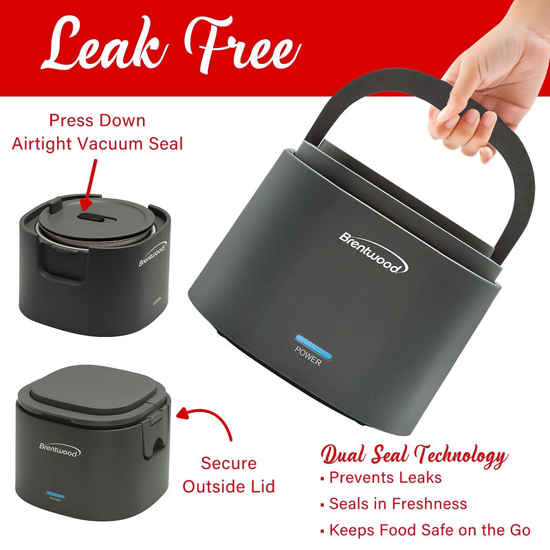 Brentwood ELB-600GRY Portable Electric Food Warmer, 0.625 Qt.