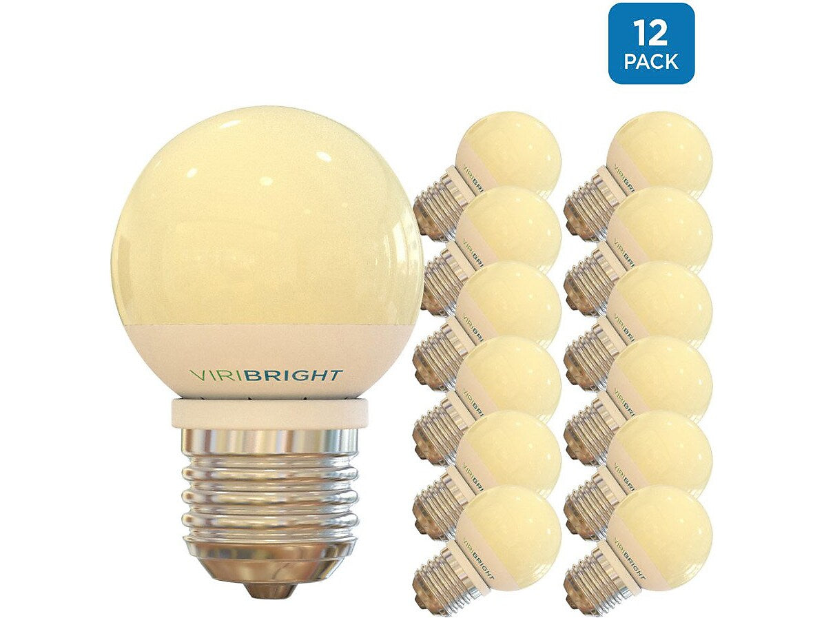 Viribright 3.2-Watts Soft White LED Globe Bulb, 12/Pack (74564)