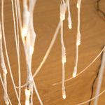 Nearly Natural 4-ft Pre-Lit Artificial White Weeping Willow Tree with 120 Warm White LED Lights (T4922)
