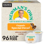 Newman's Own Organic Special Decaf Coffee Keurig K-Cup Pod, Medium Roast, 96/Carton (4051CT)