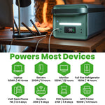 Yoshino B4000 SST 11-Port Solid-State Power Station 2611Wh, 4000W Output/6000W Peak Emergency UPS Backup Battery, Pure Sine Wave