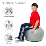 Bouncy Bands Balance Ball, 55cm, Silver (BBAWBS55SI)