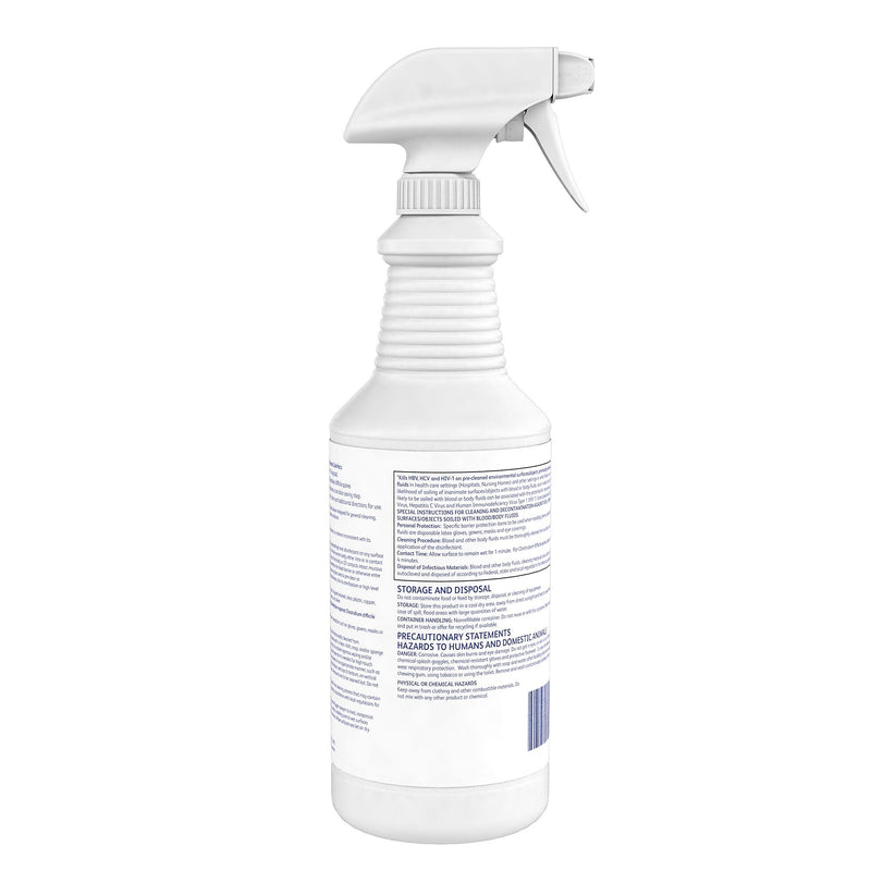 Dymon Avert Cleaner Disinfectant, Chlorine, 32 oz., 12/Carton (100842725)