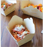 World Centric No Tree Folded Takeout Containers, 26 oz., 4.2" x 5.2" x 2.5", Natural, Sugarcane, 450/Carton (TONT1)