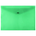JAM Paper Premium Plastic Document File, Letter, Green, 3/Pack (235227563X3)