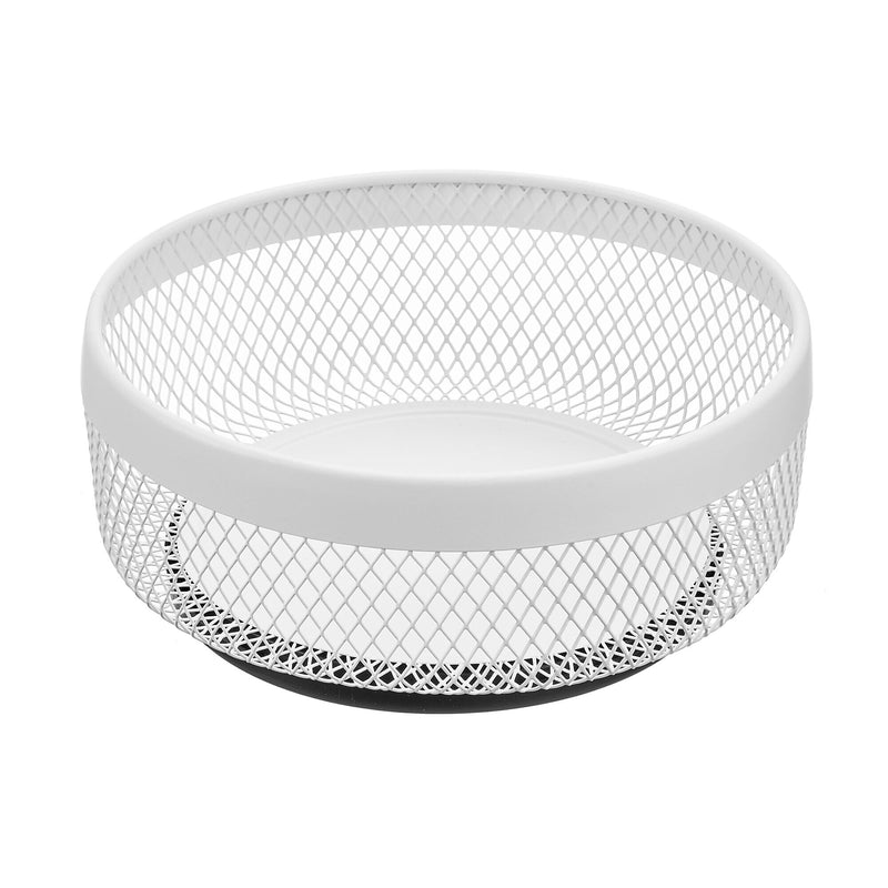 mDesign Steel Fruit Holder, Matte White (25967)