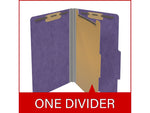 Medical Arts Press Pressboard Classification Folder, 1 Divider, 2" Expansion, Legal Size, Purple, 10/Box (DV-T52-14-3PRP)