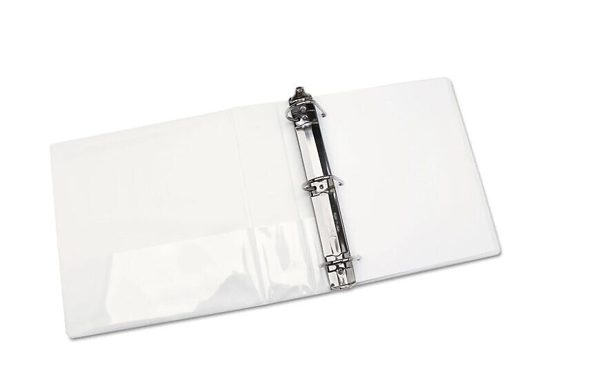 AbilityOne 2" 3-Ring View Binders, D-Ring, White (NSN3848788)