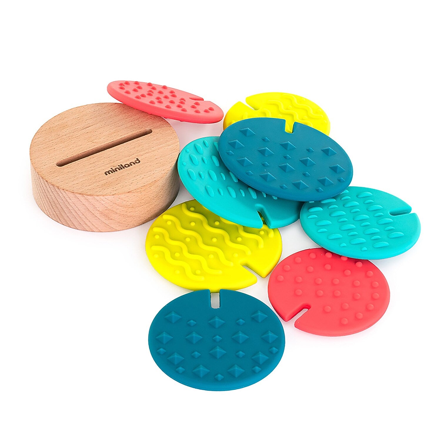 MINILAND Feel to Learn Sensory Cactus, Multicolored, 9 Pieces/Set (MLE97345)