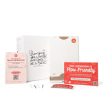 Aunt Flow Sanitary Pad and Tampon Mini Dispenser, Surface Mounted, 5.7" x 4.2" x 7.2", White ABS Resin (DISP-MINI-1)