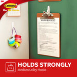 Command Medium Utility Hooks, 3 lb., White, 6/Pack (17001-6ES)