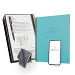 Rocketbook Core Reusable Smart Notebook, 8.5" x 11", Lined Ruled, 32 Sheets, Teal (EVR2-L-RC-CCE)