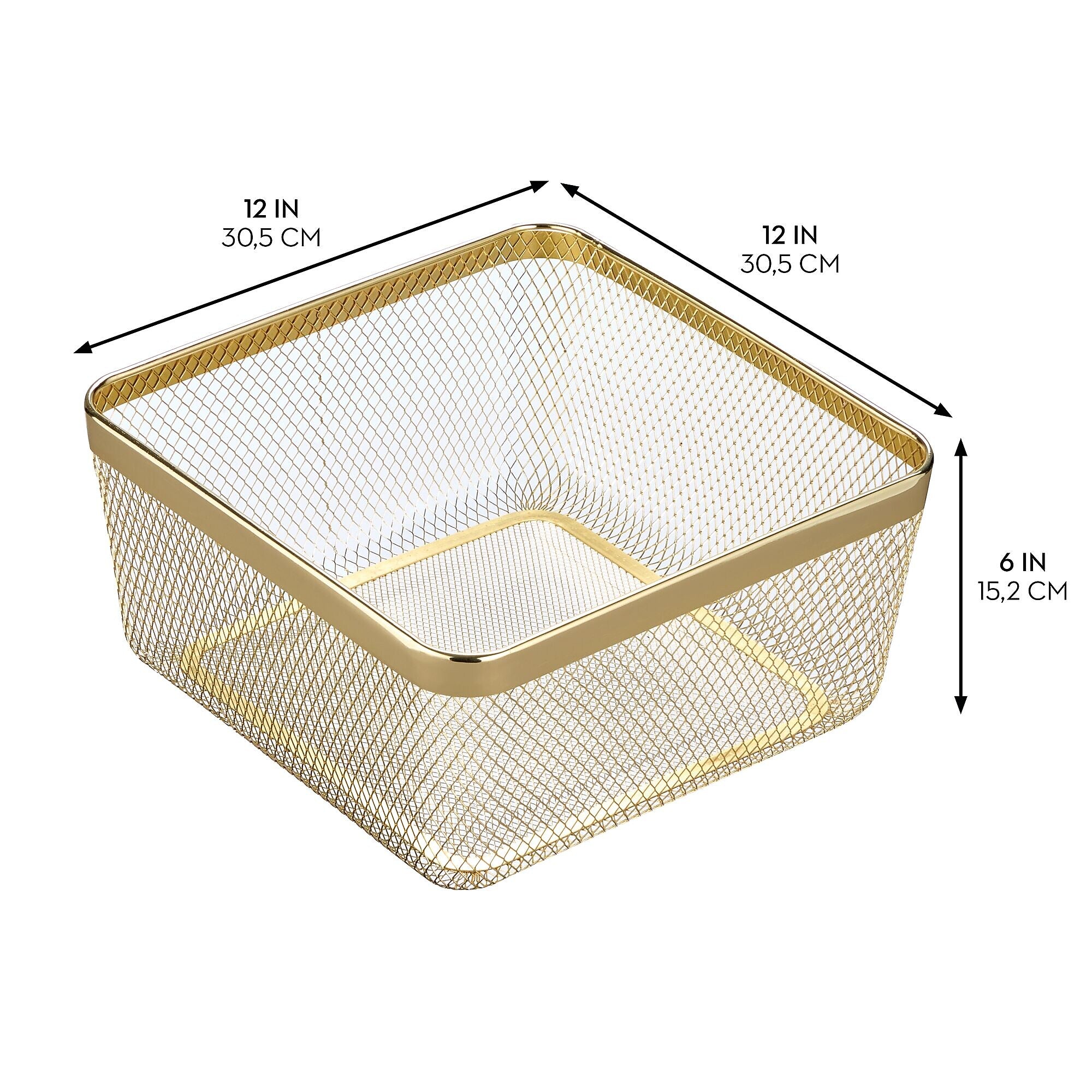 mDesign Steel Organizer, Soft Brass (25950)