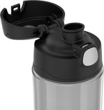 Thermos Plastic Water Bottle, 16 oz., Black (EAGP4040BK6)