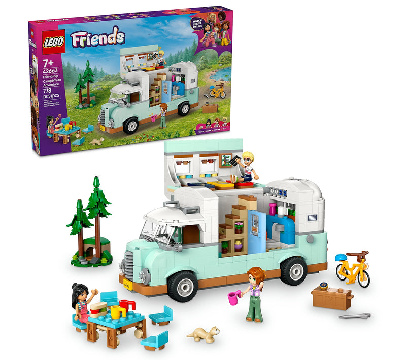 LEGO Friends Friendship Camper Van Adventure, 778 Pieces (42663)
