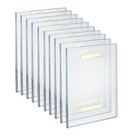 Azar Sign Holder, 8.5" x 11", Vertical, Wall Mounted, Clear, Acrylic, 10/Pack (122021)