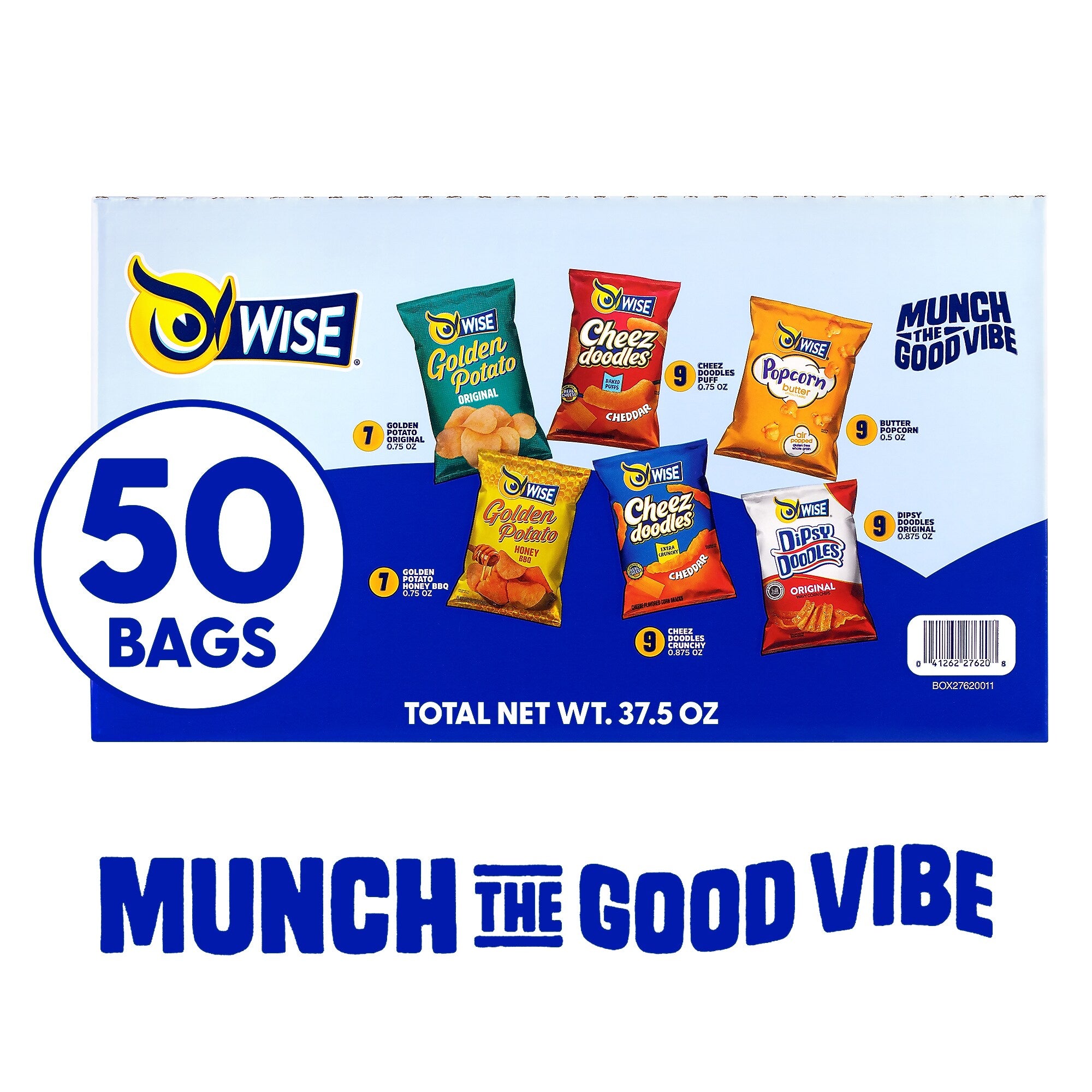 Wise Grab & Snack Variety Pack, 50 Bags/Pack (220-02063)