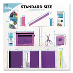 Enday Back to School Supplies Kit for Grades K-5, Purple (1316)