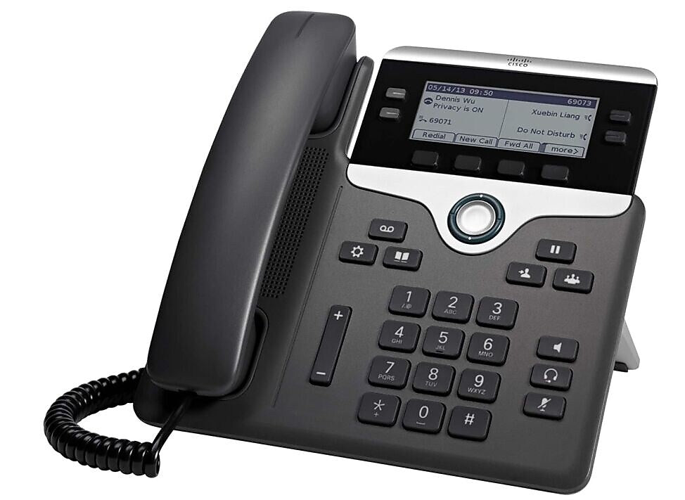 Cisco 7841 4-Line VOIP Phone, Black (CP-7841-3PW-NA-K9=)