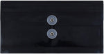 JAM Paper Premium Expanding Wallet with Button & String Closure, Other, Black, 3/Pack (921B1blx3)