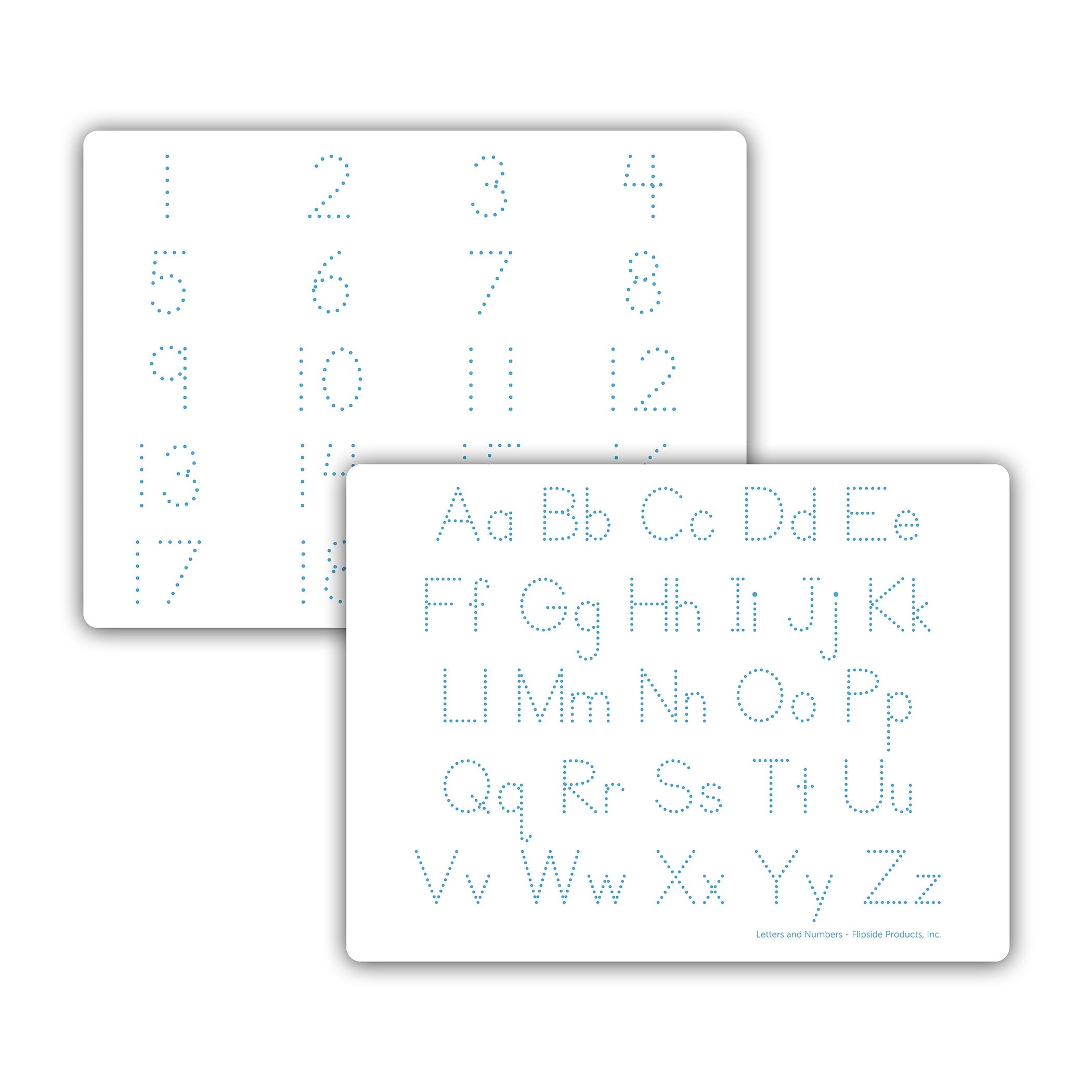 Flipside Laminate Mobile Dry-Erase Whiteboard, Plastic Frame, 1', 24/Pack (20124)