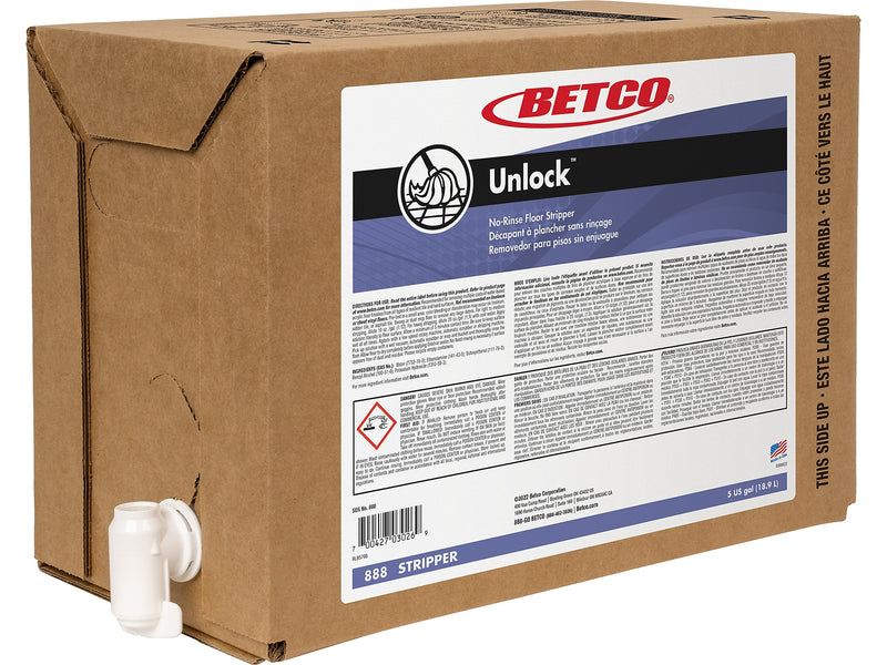 Betco Unlock Floor Stripper, 5 Gal. (888B500)