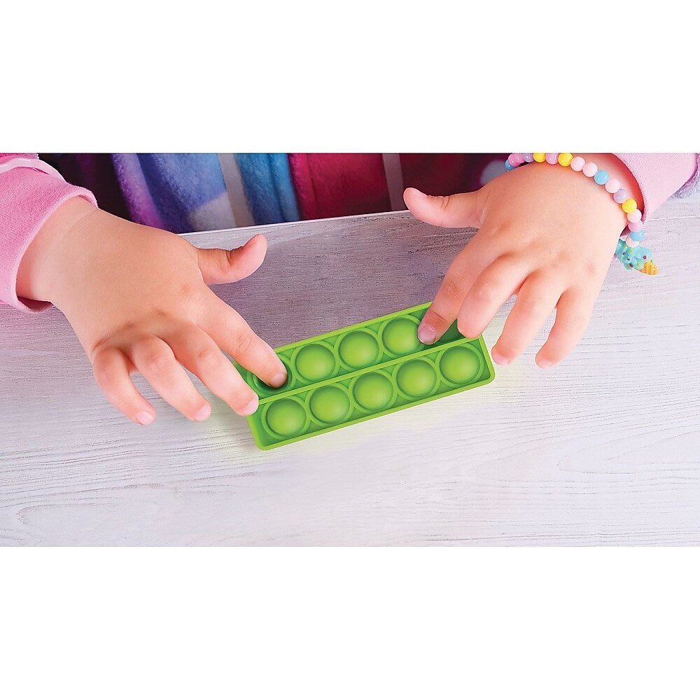 Teacher Created Resources Bubble Pop Ten Frames Counting Fidget Set, Assorted Colors, 6/Pack (20107)