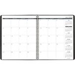 2025-2026 AT-A-GLANCE 9" x 11" Academic Year Monthly Planner, Faux Leather Cover, Black (70-074-05-26)