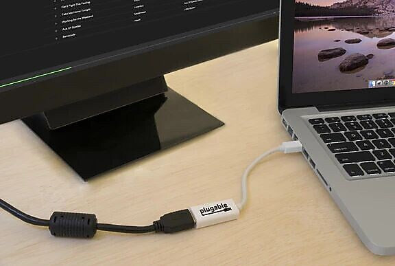 Plugable Mini Display Port to HDMI Male/Female Video Adapter Cable, White (MDPM-HDMIF)