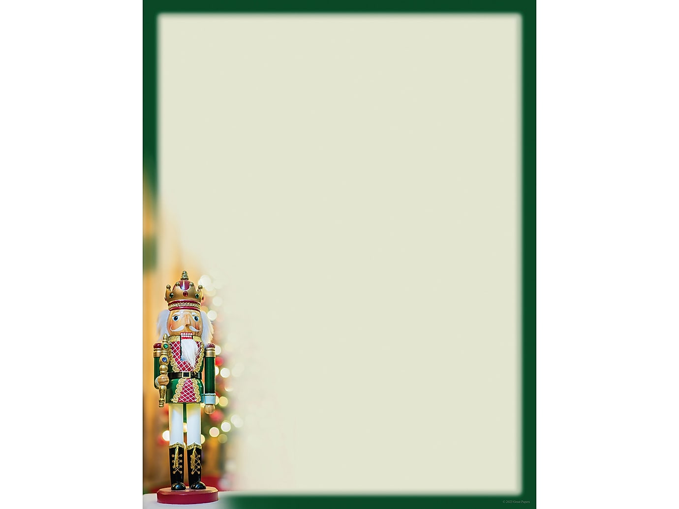 Great Papers Holiday Nutcracker Letterhead, Multicolor, 50/Pack (2023048)
