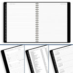 2025-2026 AT-A-GLANCE Contemporary 8.25" x 11" Academic Year Weekly & Monthly Planner, Faux Leather Cover, Black (70-957X-05-26)