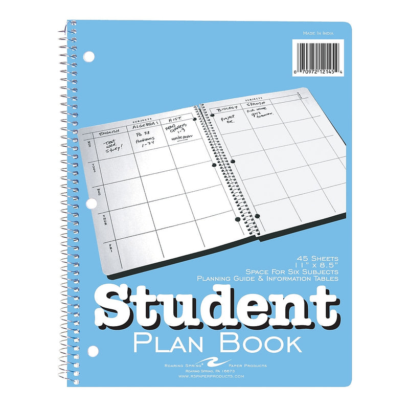 Roaring Spring Paper Products 8.5" x 11" Academic Year Weekly Planner, Light Blue (12145)