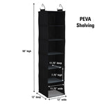 Household Essentials Hanging Closet Organizer, 6 Shelf (7602-1)