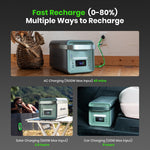 Yoshino B2000 SST 11-Port Solid-State Power Station 1326Wh, 2000W Output/3000W Peak Emergency UPS Backup Battery, Pure Sine Wave