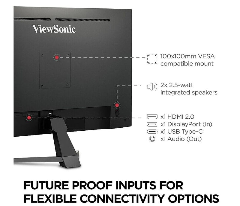 ViewSonic 32" 4K Ultra HD 60Hz LED Monitor, Black (VX3267U-4K)