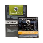 JavaOne Gourmet Decaf Coffee Soft Pods, Light Roast, 84/Carton (JTC30216CT)