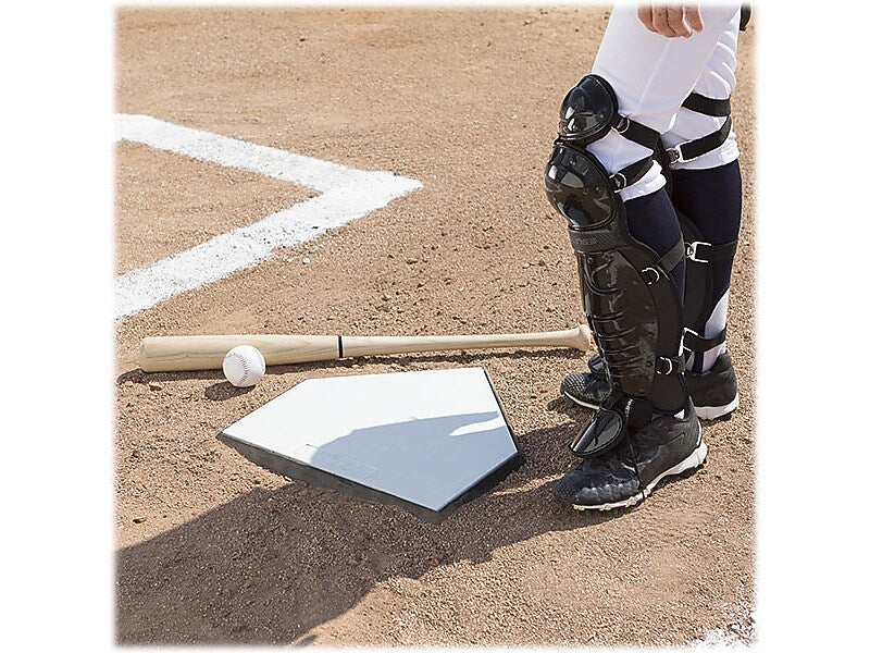 Champion Sports Pro Bury-All Baseball Home Plate, Black/White (BH86)