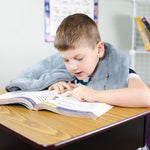 Bouncyband Sensory Weighted Dual Texture Shoulder Wrap for Kids, 40" x 12", Gray (BBALPWR5GY)