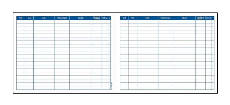 Adams Record Book, 8 Columns, 11" x 8.5", White, 50 Sheets/Book (S1185)