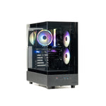 Skyetch Azure 3 Gaming Desktop Computer, NVIDIA Geforce RTX3050, AMD Ryzen 5 5500, 16GB RAM, 1TB SSD, Windows 11, Black