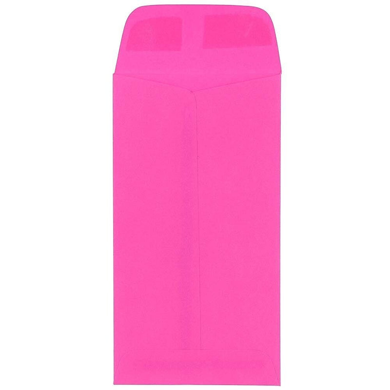 JAM Paper #7 Invitation Envelopes, 3 1/2" x 6 1/2", Ultra Fuchsia Hot Pink, 100/Pack (1526767d)
