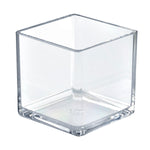 Azar Displays Cube Crystal Styrene Bin