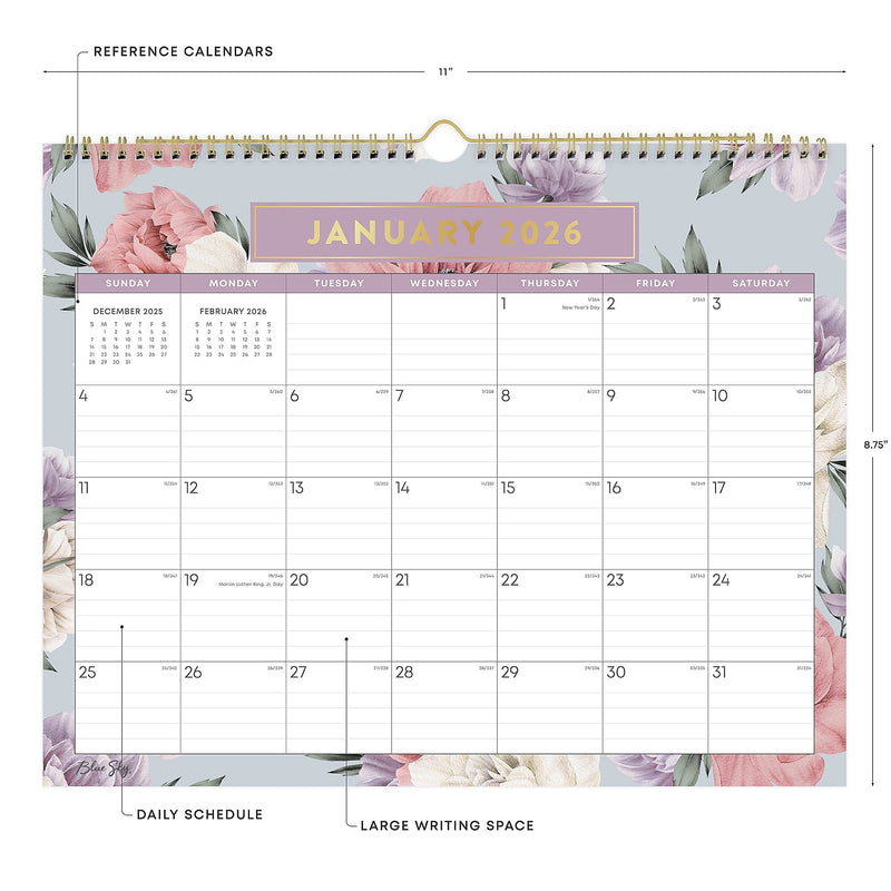 2026 Blue Sky Tula 15" x 12" Monthly Desk Calendar (144076-26)