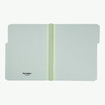 Pendaflex 60% Recycled File Folders, 1/3-Cut Tab, Letter Size, Pressboard, Light Green, 25/Box (23234)