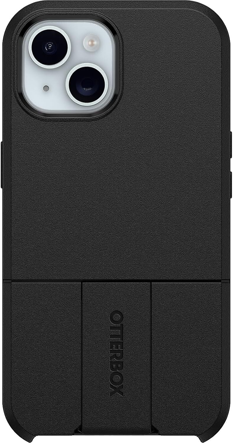 OtterBox uniVERSE rugged Case for iPhone 15, Shock Absorbing, Black (77-92676)
