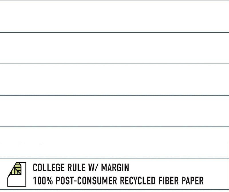 Roaring Spring New Leaf 1-Subject Composition Notebooks, 7.5" x 9.75", College Ruled, 80 Sheets, Assorted Colors, 12/Carton