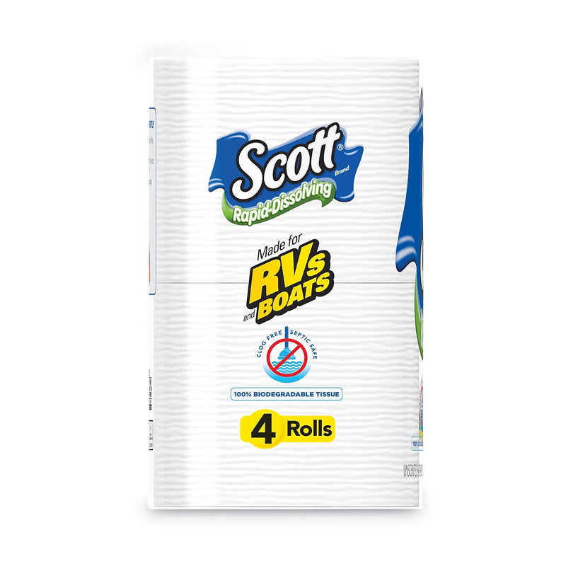 Scott Rapid-Dissolving Toilet Paper, 1-Ply, White, 231 Sheets/Roll, 48 Rolls/Case (KCM47617)