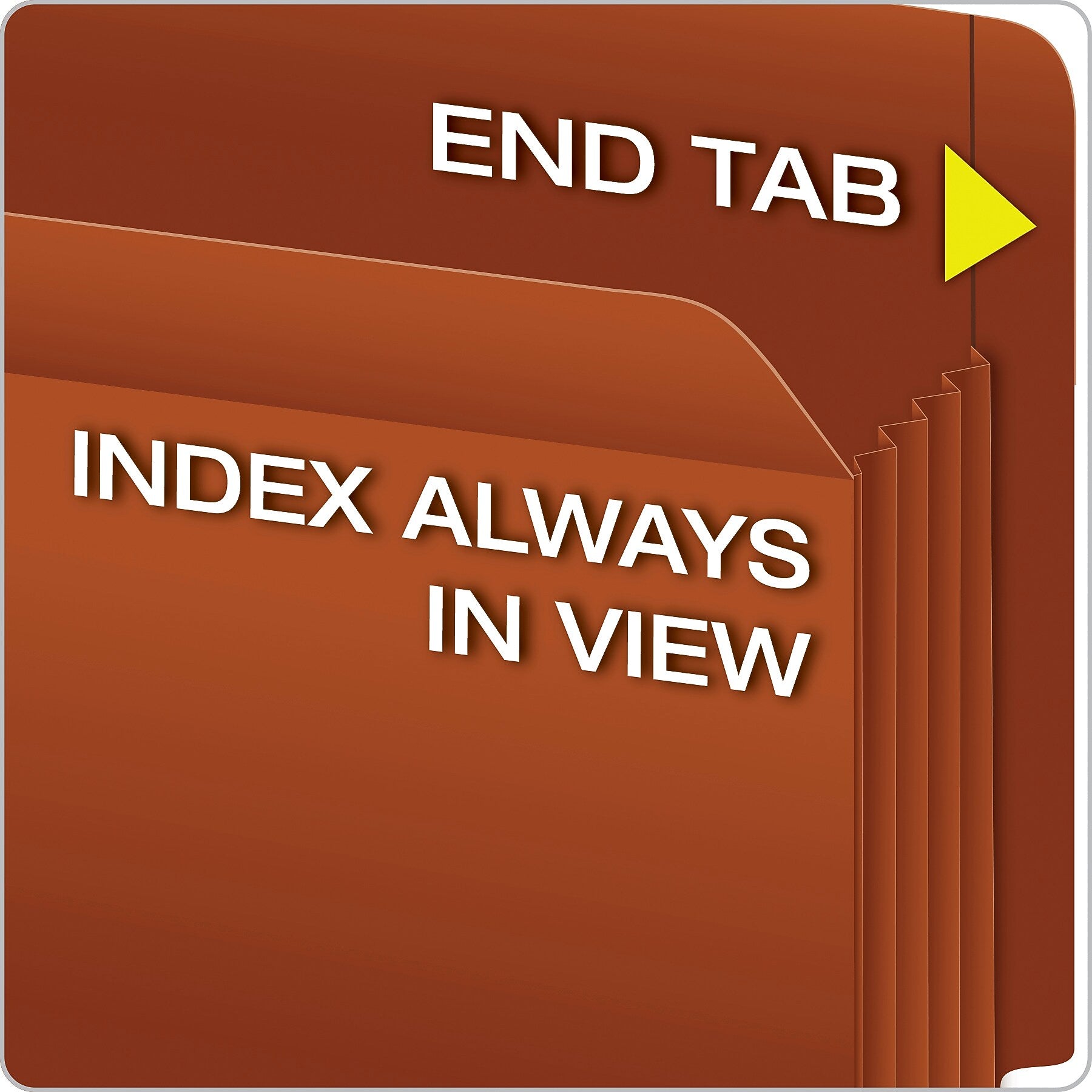 Pendaflex Reinforced File Pocket, 3 1/2" Expansion, Letter Size, Redrope (95343)