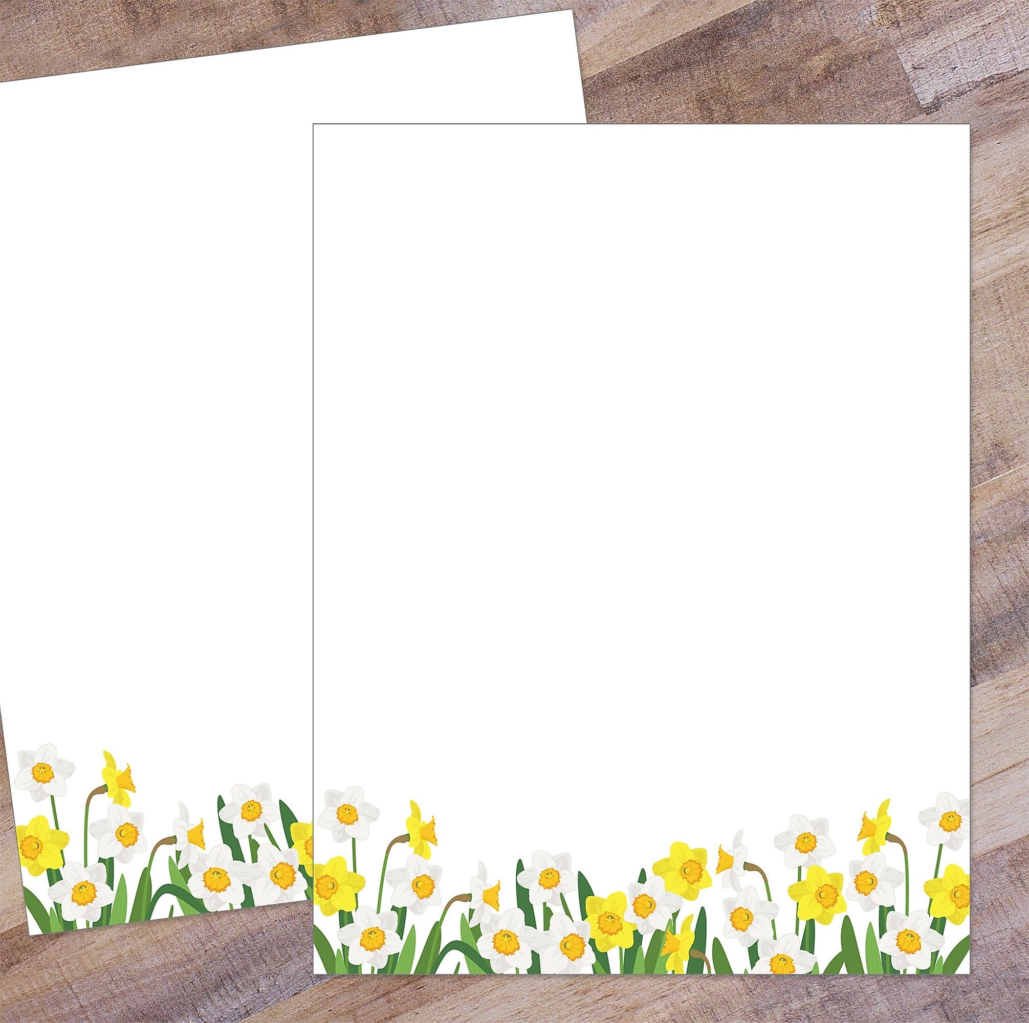 Great Papers Daffodil Meadow Delight Everyday Letterhead, Multicolored, 50 Sheets/Pack (2025005)