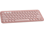 Logitech Pebble Keys 2 K380s Wireless Keyboard, Tonal Rose (920-011777)